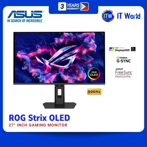 [XG27AQDPG] ASUS ROG Strix OLED XG27AQDPG 26.5" 2560x1440 QHD / QD-OLED / 500Hz / 0.03ms GTG / Gaming Monitor itw