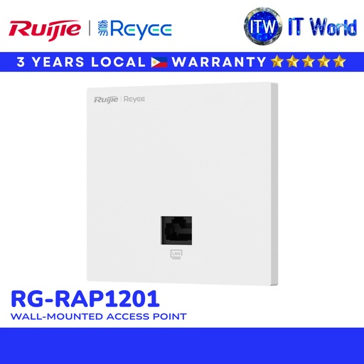 [RG-RAP1201] Ruijie RG-RAP1201 Wi-Fi 5 1267 Mbps Wall-mounted Access Point (RG-RAP1201) | itw