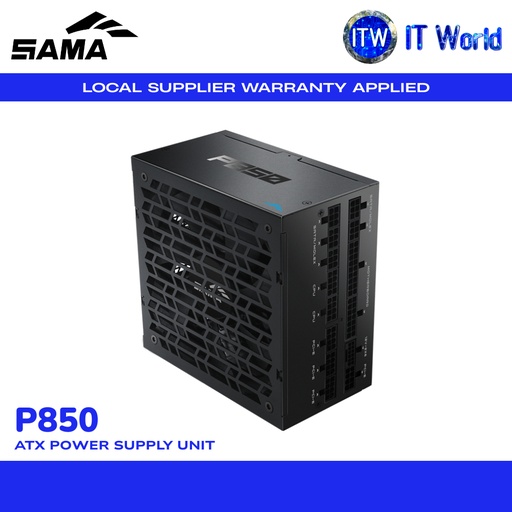 [P0850-BKPFF001-US] SAMA Platinum P850 ATX PSU | 850W / Fully Modular / 80+ Platinum / ATX 3.1 | itw