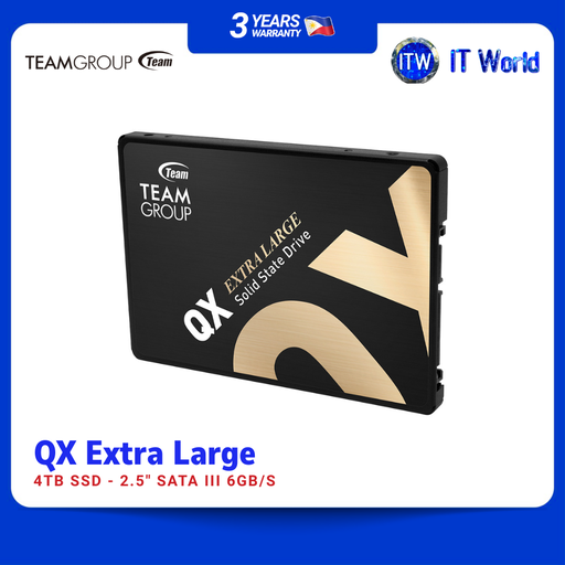 [T253X7004T0C101] Teamgroup QX SSD 4TB 2.5" SATA III 6Gb/s (T253X7004T0C101) | itw