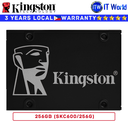 Kingston KC600 2.5" 256GB 3D TLC NAND SATA Internal SSD (SKC600/256G)