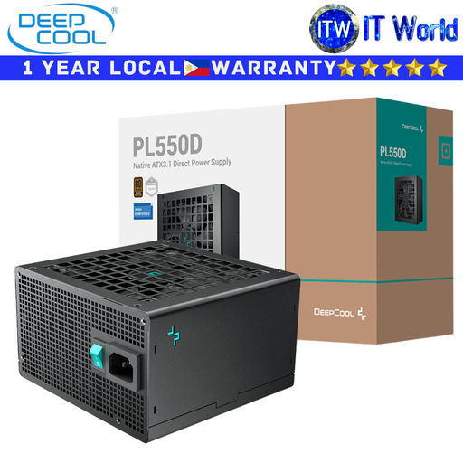 [R-PL550D-FC0B-US-V2] Deepcool PSU 550W Power Supply Unit PL550D V2 80+ Bronze Non-Modular (R-PL550D-FC0B-US-V2) | itw