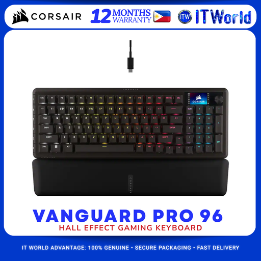 [CS-CH-91E911G-NA] Corsair Vanguard Pro 96 Hall Effect MGX Hyperdrive Wired Gaming Keyboard PC, Mac, Xbox itw