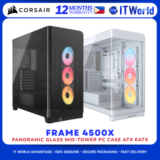 Corsair Frame 4500X RSR ARGB Panoramic Glass Mid-Tower PC Case ATX EATX itw