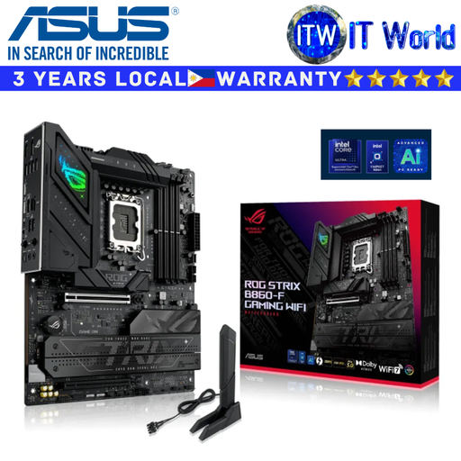 [ROG STRIX B860-F GAMING WIFI] ASUS Motherboard ROG Strix B860-F Gaming Wifi ATX DRR5 | itw