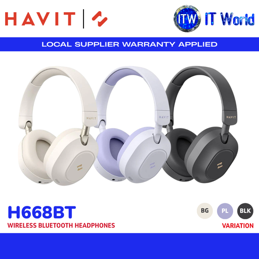 Havit H668BT | Wireless Headphones / ANC / 80H Playtime / Bluetooth 5.4 | itw