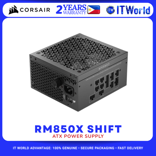 [CS-CP-9020299-NA] Corsair RM850X SHIFT 850W 80+ Gold Fully Modular ATX Power Supply itw