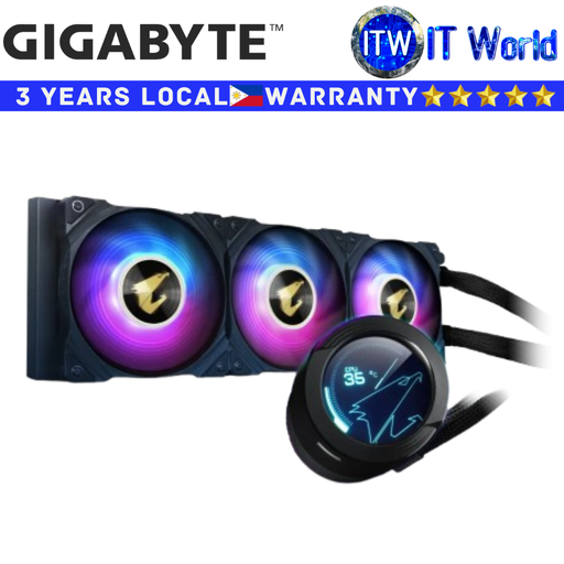 [GP-AORUS-WATERFORCE-X-360] Gigabyte CPU Cooler Fan Aorus Waterforce X 360 AIO Liquid Cooler (GP-AORUS-WATERFORCE-X-360) | itw