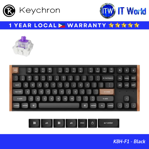 [K8HF1] Keychron K8 HE Wireless Magnetic Switch Custom Keyboard Special Edition (Black | White) | itw