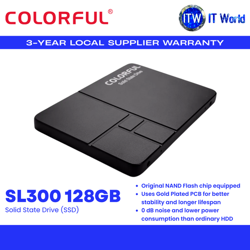 [COLORFUL SL300 128GB] Colorful SSD SL300 128GB SATA / 3D NAND / 450MB/s | itw