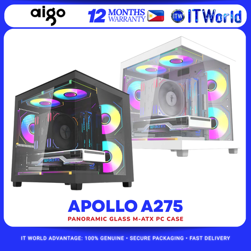 Aigo Apollo A275 M-ATX PC Case (Panoramic Glass)