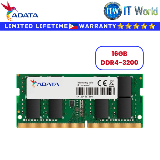 [AD4S320016G22-SGN] ADATA Premier 16GB DDR4 3200MHz SO-DIMM Laptop Memory Model (AD4S320016G22-SGN)