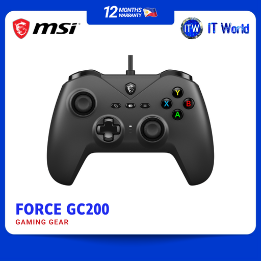 [S10-04G0090-EC4] MSI - FORCE GC200 - Gaming Controller - Wired USB Gamepad / 2M Wired USB 3.0 | itw