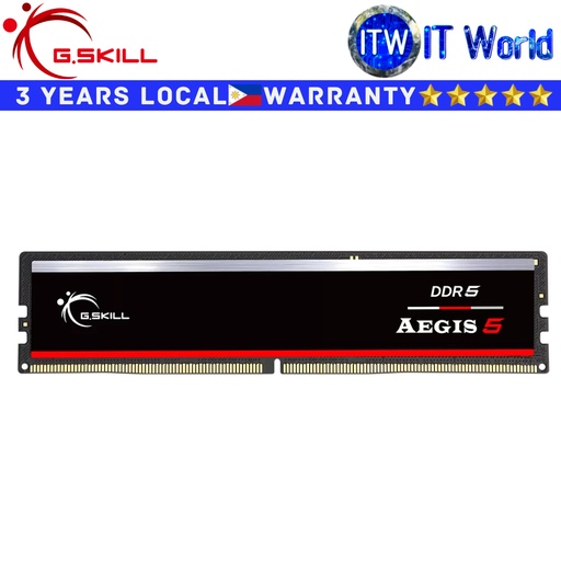 [F5-6000J3636F16GX1-IS] Itw | G.Skill DDR5 RAM 16GB (1x16GB) 6000MT/s Aegis 5 Intel XMP / AMD EXPO(F5-6000J3636F16GX1-IS)