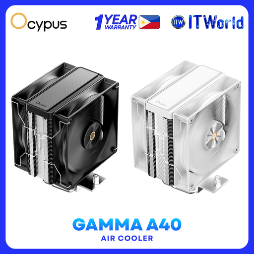 Ocypus Delta A40 Elite – Dual Fan Air CPU Cooler for Intel & AMD desktop