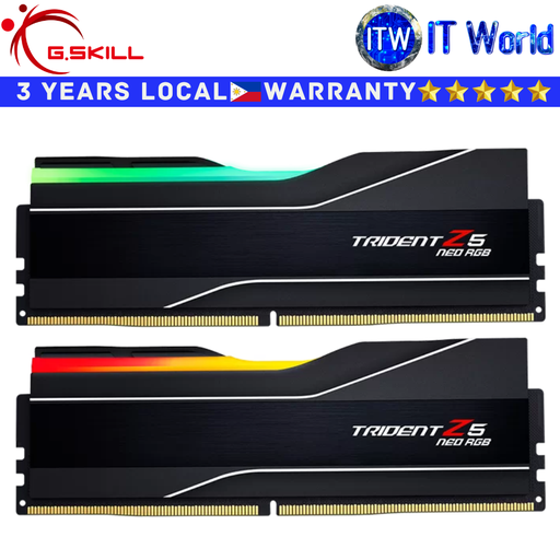 [F5-8000J3848H16GX2-TZ5NR] G.Skill DDR5 RAM 32GB (2x16GB) 8000Mhz Trident Z Neo RGB Unbuffered (F5-8000J3848H16GX2-TZ5NR) | itw