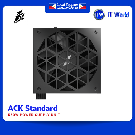 [PSU-1PL-HA-550AC1] 1STPLAYER ACK 550W 80 Plus Non-Modular Power Supply Unit (PSU-1PL-HA-550AC1) | itw