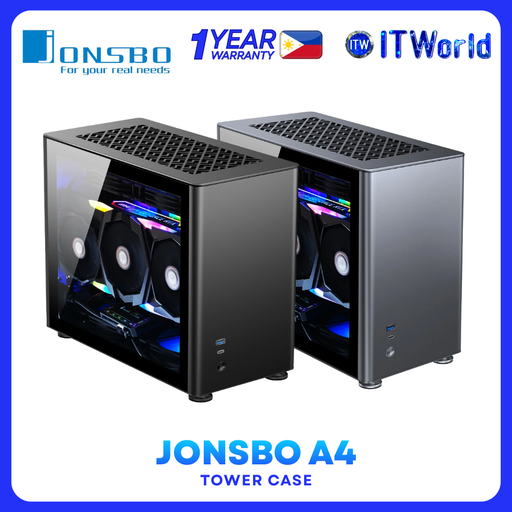 Jonsbo A4 Case Series - Compact ITX PC Case - Aluminum Alloy & TG Panel