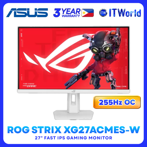 [XG27ACMES-W] ASUS ROG Strix XG27ACMES-W – 27” 2560×1440 QHD 255Hz Fast IPS Gaming Monitor