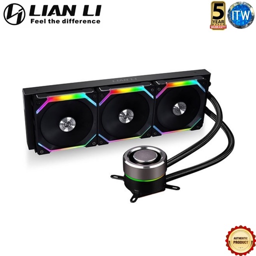 [GA-360SLB BLACK] Lian Li Galahad AIO 360 RGB Uni Fan SL Edition Addressable RGB Fans AIO CPU Liquid Cooler (GA-360SLB)