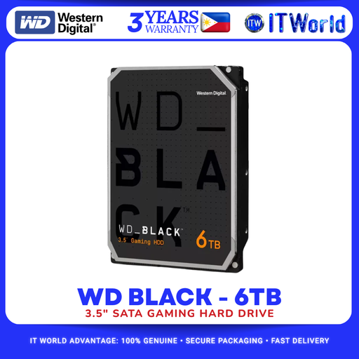[WD8002FZWX] Western Digital WD Black Series – WD6004FZBX / WD8002FZWX – Gaming HDD 3.5" SATA