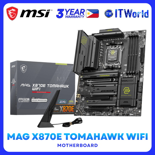 [MAG X870E TOMAHAWK WIFI] MSI MAG X870E TOMAHAWK WIFI – DDR5 AM5 Motherboard for Desktop PC itw