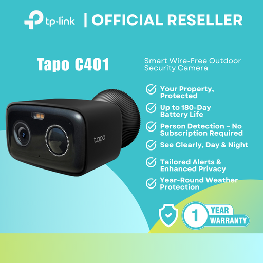 [Tapo C401] TP-Link Tapo C401 Smart Wire-Free Outdoor Security Camera itw