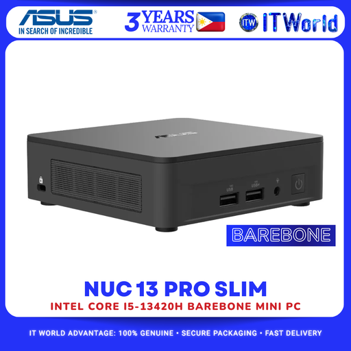 [RNUC13ANKH500000I] ASUS NUC 13 Pro - Core i5-13420H, 2x DDR41x M.2 Slots, Mini PC Barebone itw