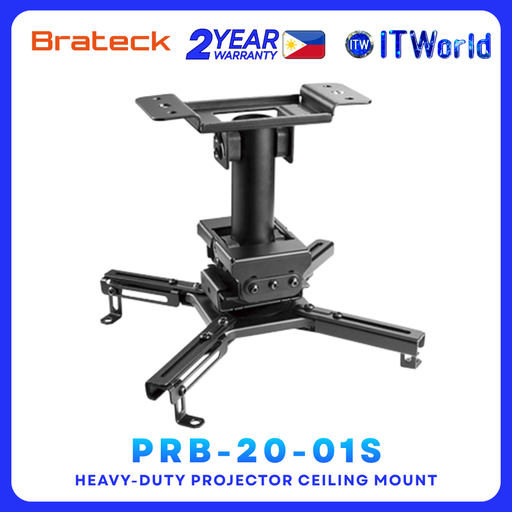 [PRB-20-01S Black] Brateck PRB-20-01S Heavy-Duty Ceiling Projector Mount itw