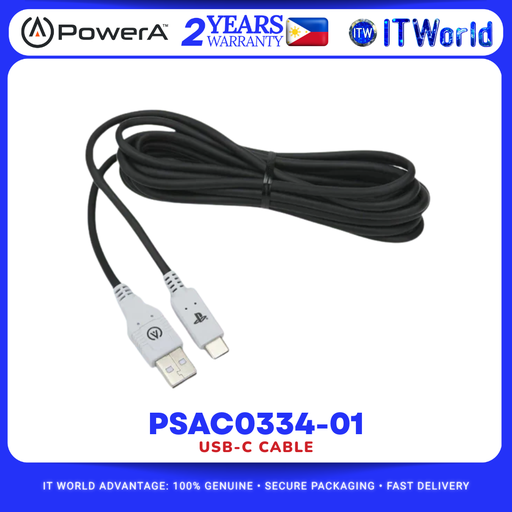 [PSAC0334-01] PowerA PSAC0334 01 USB-C to USB Charging Cable for PlayStation 5 Controller itw