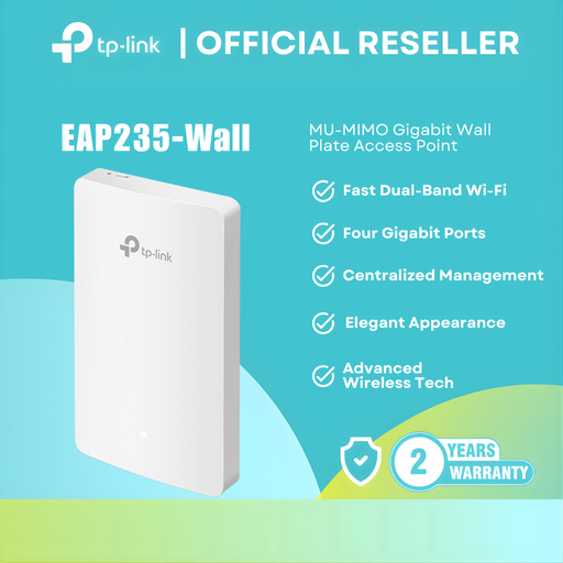 [EAP235-Wall] TP-Link Omada EAP235-Wall – AC1200 Wi-Fi 5 – Wall plate access point 