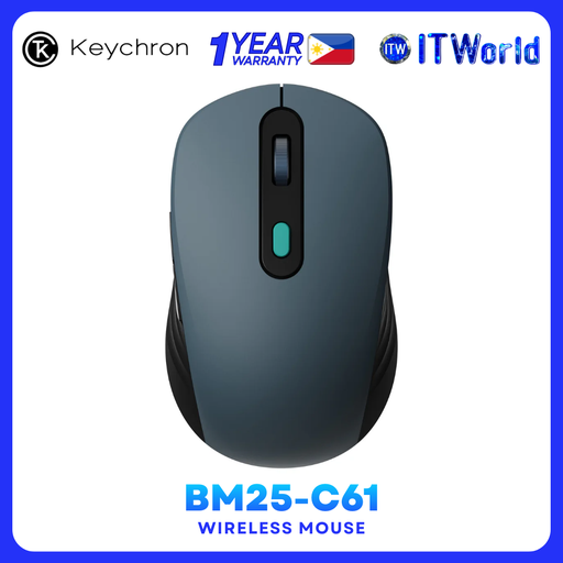 [BM25-C61] Keychron BM25-C61 Wireless Mouse PAW3212 Space Gray itw