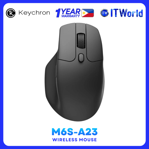 [M6S-A23] Keychron M6S-A23 M6 8K Wireless Mouse All Silent Micro Switch E itw