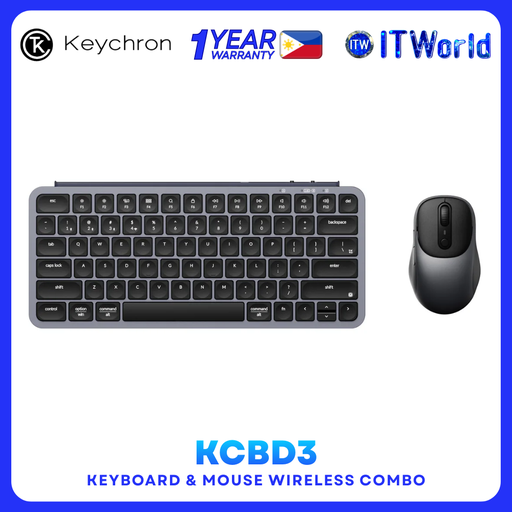 [KCBD3] Keychron - B1 Pro & BM24 Wireless Combo 75% Keyboard and Mouse for Desktop & Laptop