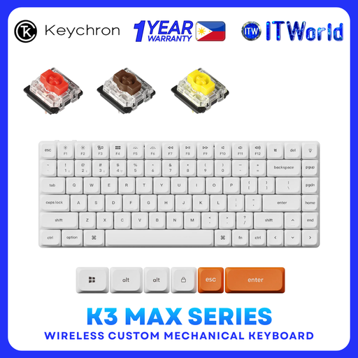 Keychron K3 Max – 75% QMK/VIA low-profile Wireless Mechanical Keyboard