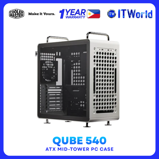 [Q540-LGNN-S00] Cooler Master QUBE 540 - ATX Mid Tower TG Case / USB-C Gen2x2 / E-ATX | Q540-LGNN-S00