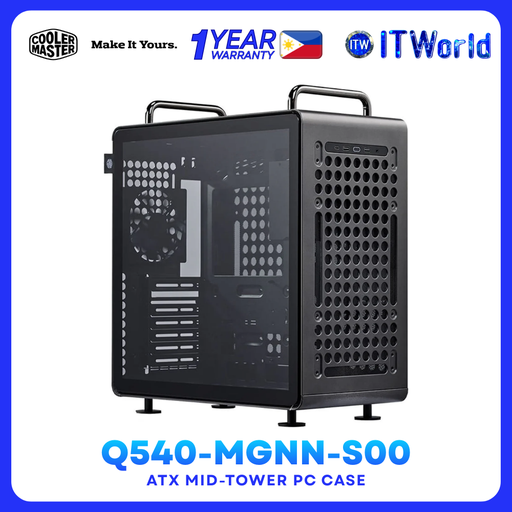 [Q540-MGNN-S00] Cooler Master QUBE 540 ATX Mid-Tower PC Case Stardust Iron (Q540-MGNN-S00) itw