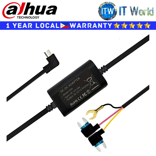 [DAE-CDL-V9H-2.5A-MINI L~IP00] Dahua Adapter Cable with connectors for Dashcam | itw