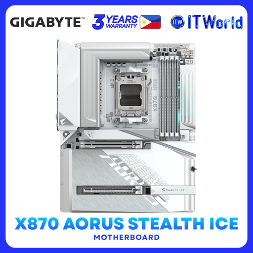 [GA-X870-A-STEALTH-ICE] X870 AORUS STEALTH ICE AMD X870 ATX Motherboard GA-X870-A-STEALTH-ICE
