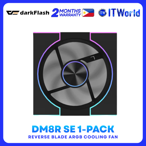 DarkFlash DM8R SE Reverse Blade 120mm ARGB Cooling Fan | 58 CFM itw