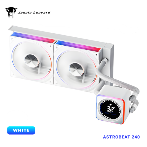Jungle Leopard Astrobeat 240 ARGB 240mm AIO Liquid CPU Cooler Black/White itw