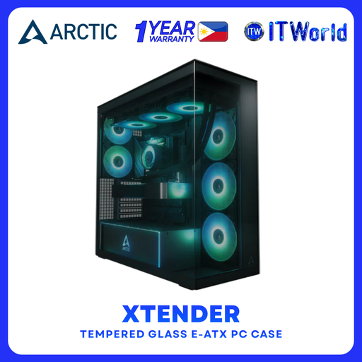 [ACPCC00015A] Arctic Xtender E-ATX PC Case - Tempered Glass / 482mm GPU / 529mm RGB ACPCC00015A