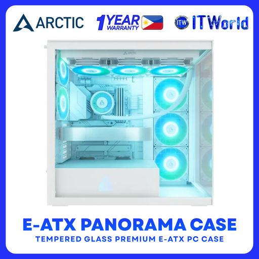 [ACPCC00014A] ARCTIC Xtender White E-ATX Panorama Case Clear Glass Dual ACPCC00014A