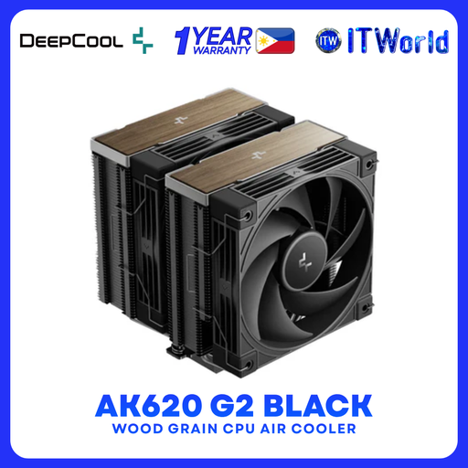 [R-AK620G2-BKNNMN-GJD] DeepCool AK620 G2 Wood Grain Dual Tower Cpu Cooler R-AK620G2-BKNNMN-GJD