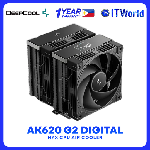 [R-AK620G2-BKNNMN-GJD-1] DeepCool AK620 G2 Digital NYX Dual Tower CPU Air Cooler R-AK620G2-BKNNMN-GJD-1