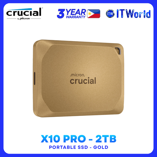 [CT2000X10PROSSD9D] Crucial X10 Pro 2TB SSD – USB 3.2 Gen2x2 Portable, High-Speed External Storage Solid State Drive