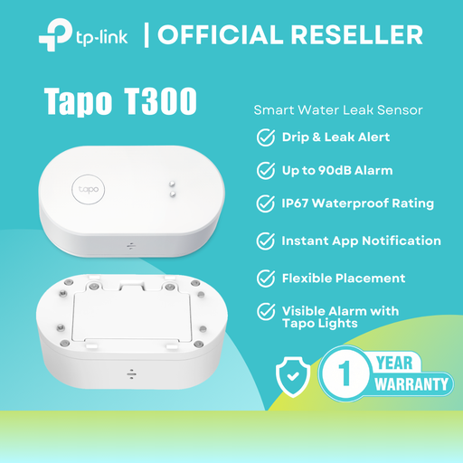 [TAPO T300] TP-Link Tapo T300 Smart Water Leak Sensor - 90dB Alarm / IP67 / 868/922MHz