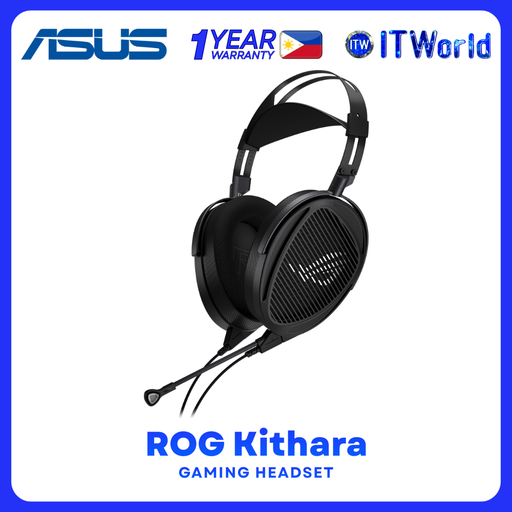 [A702-ROG-KITHARA-BLACK] ROG Kithara Gaming Headset 100mm Planar Magnetic Drivers Open-Back HiFi 8Hz–55kHz Wired