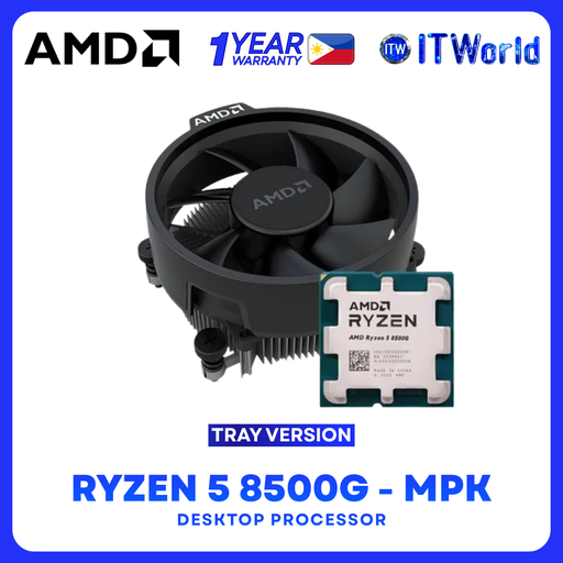 [AMD RYZEN 5 8500G TRAY TYPE (1Y)] AMD Ryzen 5 8500G - MPK / 6 Cores / 12 Threads /5.0GHz Radeon / 740M / AM5 Desktop Processor