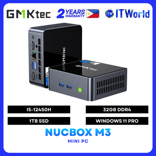 [GMK-M3-12450H/32/1TB/BK] GMKtec NucBox M3 - Core i5-12450H Mini Desktop 32GB 1TB Win 11 Pro GMK-M3-12450H/32/1TB/BK